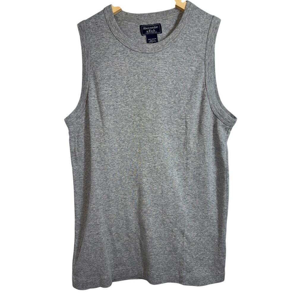 Abercrombie & Fitch Underwear Gray 100% Cotton Sleeveless Tank Top Mens Size L